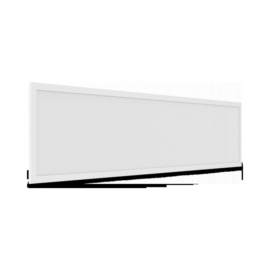 Dalle LED rectangulaire Miidex Galaxie 295 × 1195 mm, cadre blanc